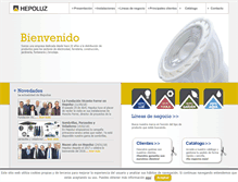 Tablet Screenshot of hepoluz.es